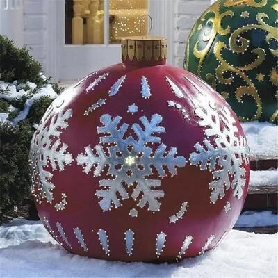 Uplifted Finds Giant Outdoor Inflatable Christmas Ball Set c 5 Pcs