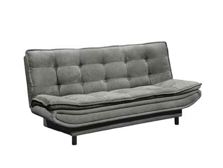 Schlafsofa >PATCH 2 Schlafsofa< Liegefläche 188x118cm, in Stone - Kompaktes Sofa mit Microvelour-Bezug (188x90x89 cm), mittlerer Härtegrad, stabile Holzwerkstoff-Konstruktion, einfache Montage