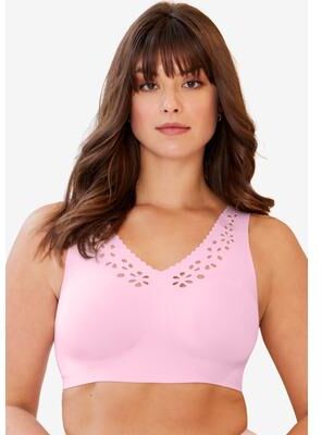 Plus Size Women's 360 Leisure Bra by Comfort Choice in Pink (Size 2X)