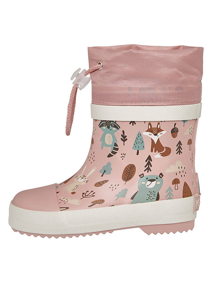 Playshoes Gummistiefel "Wald" in Rosa - 22