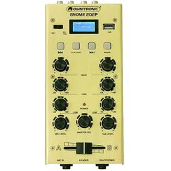 Omnitronic GNOME-202P Mini-Mixer gold, Mischpult, Gold