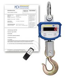 PCE Instruments PCE-CS 10000N-ICA Kranwaage PCE-CS 10000N-ICA kalibriert (ISO) Wägebereich (max.) 10000 kg batteriebetrieben, netzbetrieben Blau