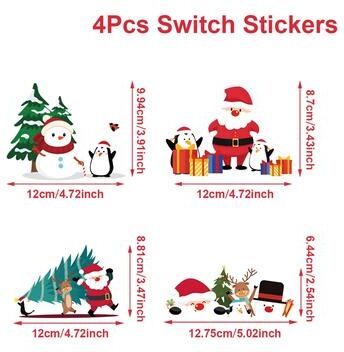 DynamicDeals Graffiti Sticker Xmas New Year Gift, Christmas Wall Switch Decor Sticker, Christmas Decor For Home Santa Claus b