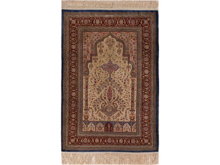 Hereke Seide Teppich 71x107 Handgeknüpft Orientteppich Seide