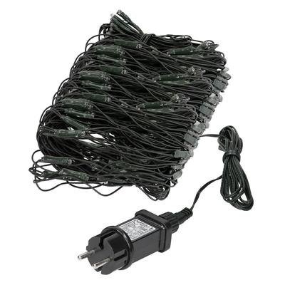ECD Germany LED Lichternetz 3x1,5 m 320 LEDs Warmweiß IP44 Innen/Außen Weihnachtsbeleuchtung Lichterkettenvorhang