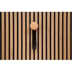 ter Hürne SilentDesign LivingWall Anbauelement Metall pulverbeschichtet schwarz / Holz weiß lackiert Large Eilin Large Function 270x100x55 mm