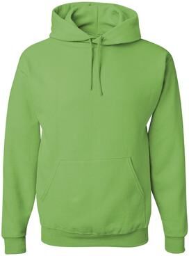Jerzees 996 NuBlend Pullover Hooded Sweatshirt in Kiwi size 3XL   Cotton Polyester 996MR, 996M