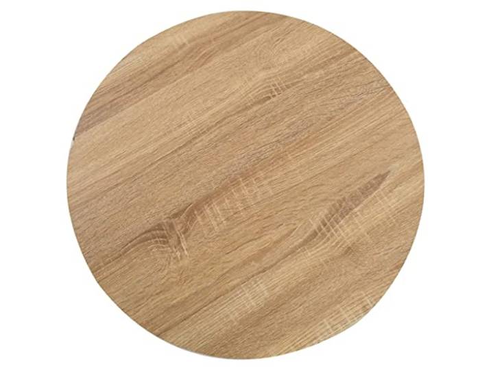 KGHERMDF Bistrotisch Hellbraun 50 cm MDF Stahlgestell, Pflegeleicht, Für Cafe, Restaurant, Bar, Zuhause