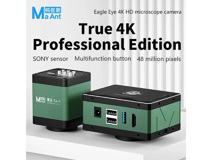 Maant XJ-1 2 4K UHD 30fps intégré SONY imx678 capteur 1/1.8 sortie HDMI et USB caméra numérique pour microscope industriel avec support C