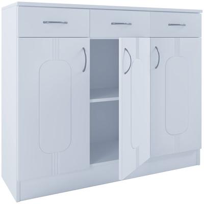 Holz Kommode Sideboard Anrichte Balia 3 Drehtüren