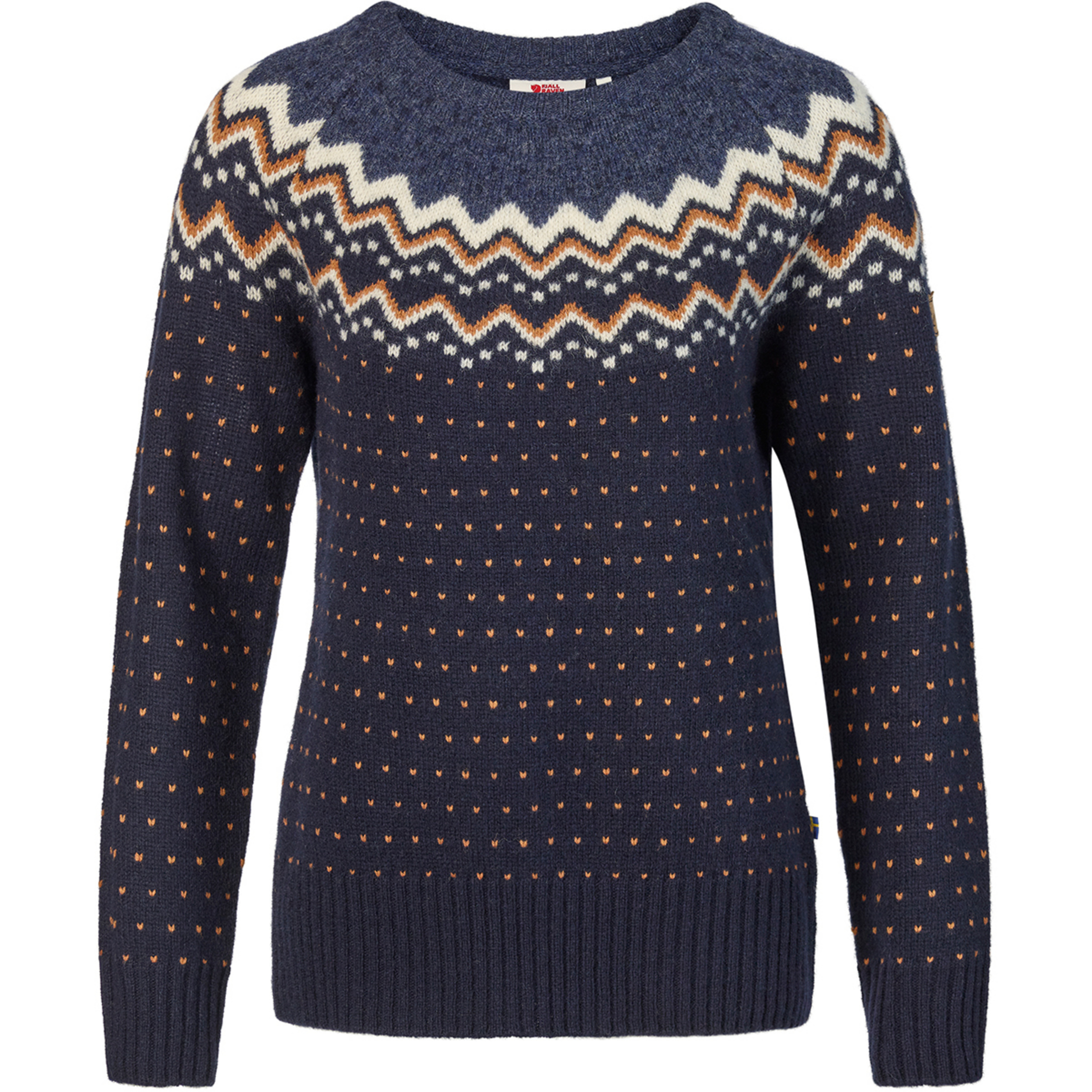 Fjällräven Övik Knit Damen Pullover blau Größe XS Lifestyle Geruchsneutralisierend
