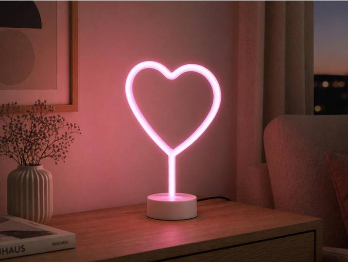Trio - Tischlampe HEART - Weiß - 0x0x29.6 cm