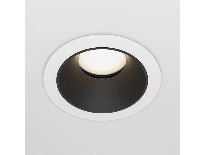 Spot encastrable Share - Type C Ø 9cm Blanc/Noir Aluminium GU10
