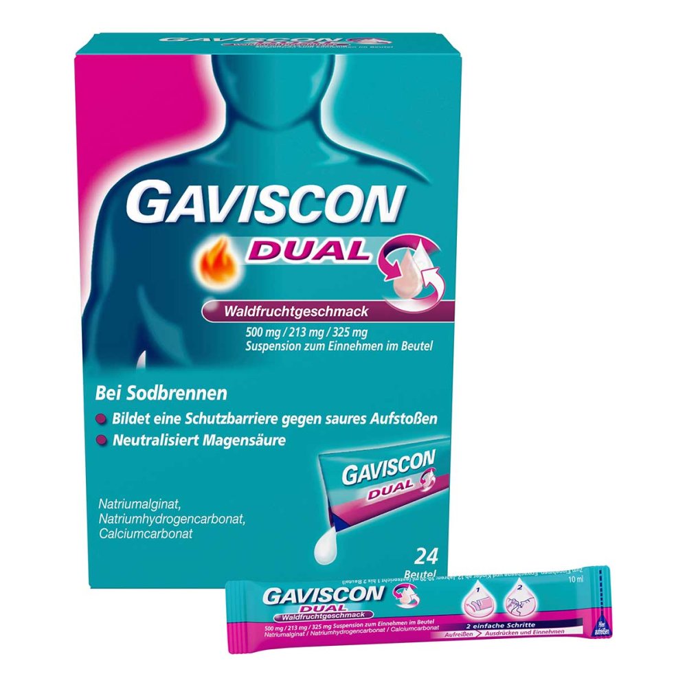 Reckitt Benckiser Deutschland GmbH Gaviscon Dual Suspension Waldfrucht 20033094