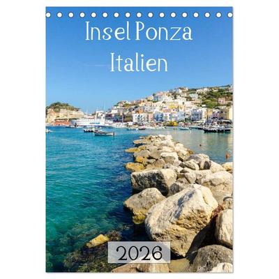 Insel Ponza - Italien (Tischkalender 2026 DIN A5 hoch), CALVENDO Monatskalender