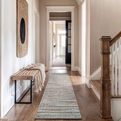 World Rug Gallery Multi-Tonal Striped Area Rug