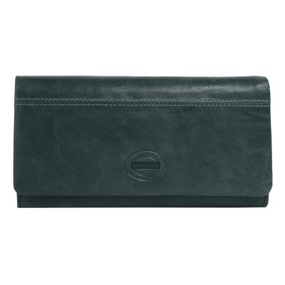Geldbörse BRUNO BANANI "BRUNO BANANI Damen echt Leder", Damen, blau, Leder, leicht glänzend, unifarben, Kleinlederwaren, echt Leder