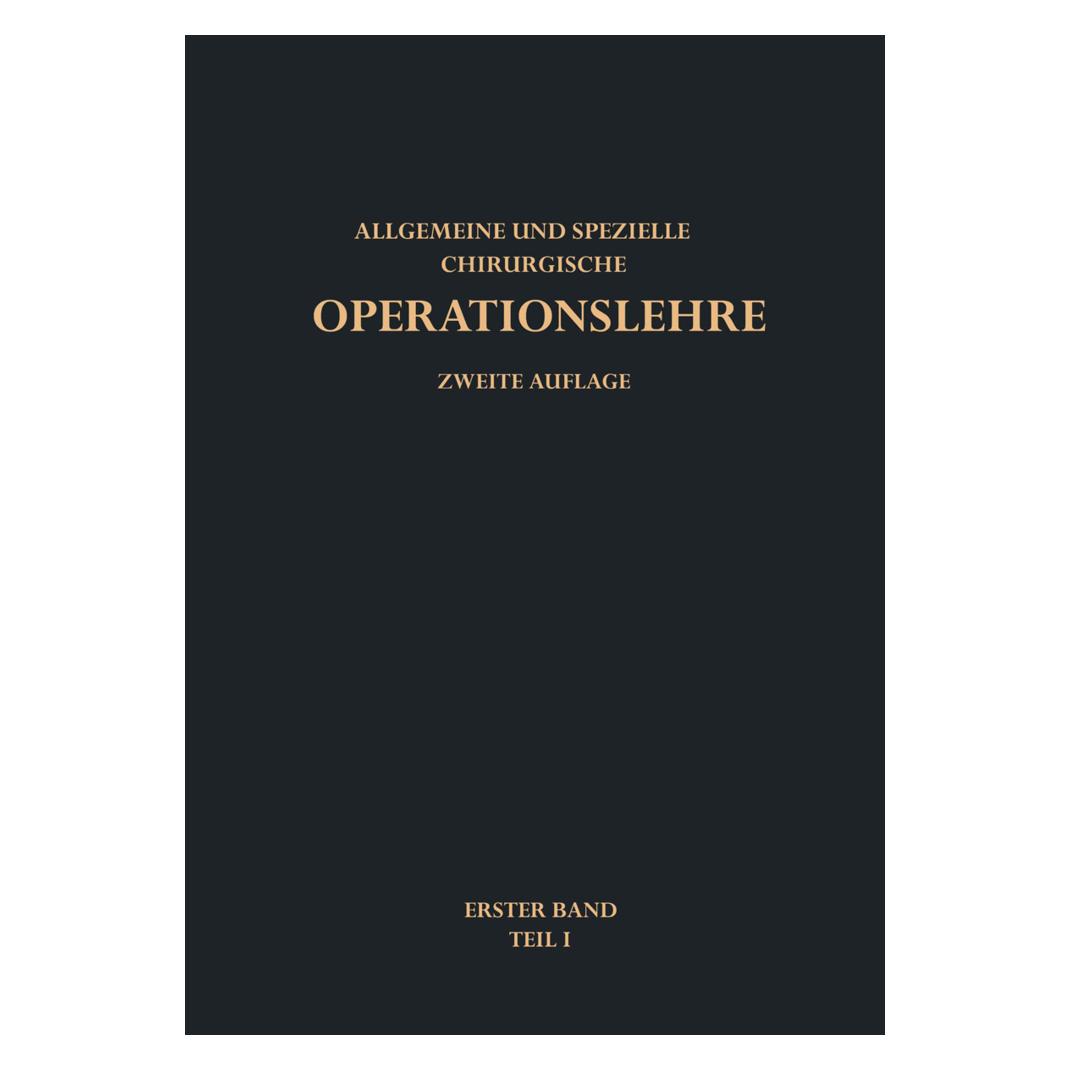 Springer Allgemeine Operationslehre (Deutsch, Softcover, G. Hegemann) (55555600)