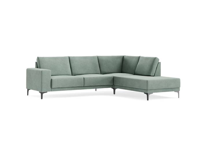 Ecksofa Bivio BROOKLYN - 17 green B 263 T 210 cm - Möbel Konfigurator: Traummöbel individuell zusammenstellen