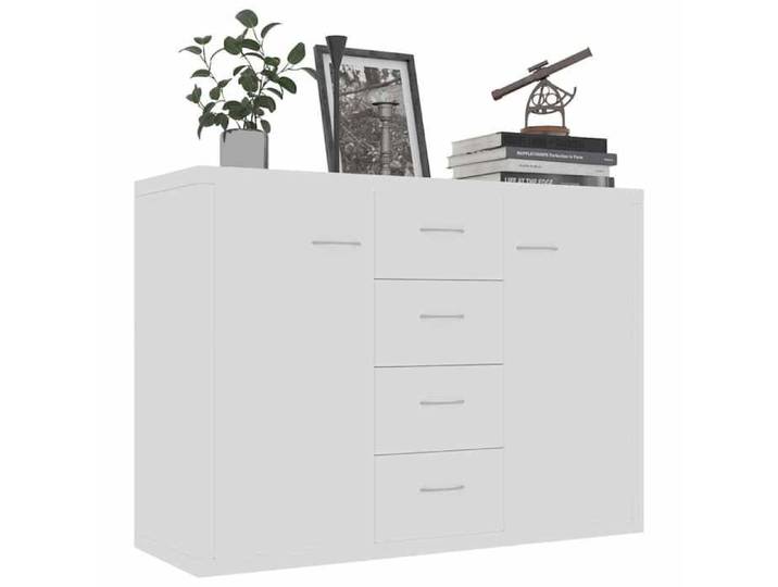 Décoratif - Buffet bahut - Placard de rangement moderne - Blanc 88x30x65cm - bois d'ingénierie - pour entrée con5122603