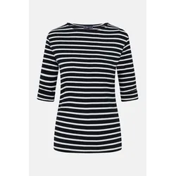Armor Lux 3/4-Arm Streifenshirt marine-weiß Damen