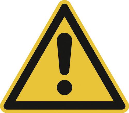 Warnschild Allgemeines Warnzeichen Folie selbstklebend 100mm ISO 7010 1St.