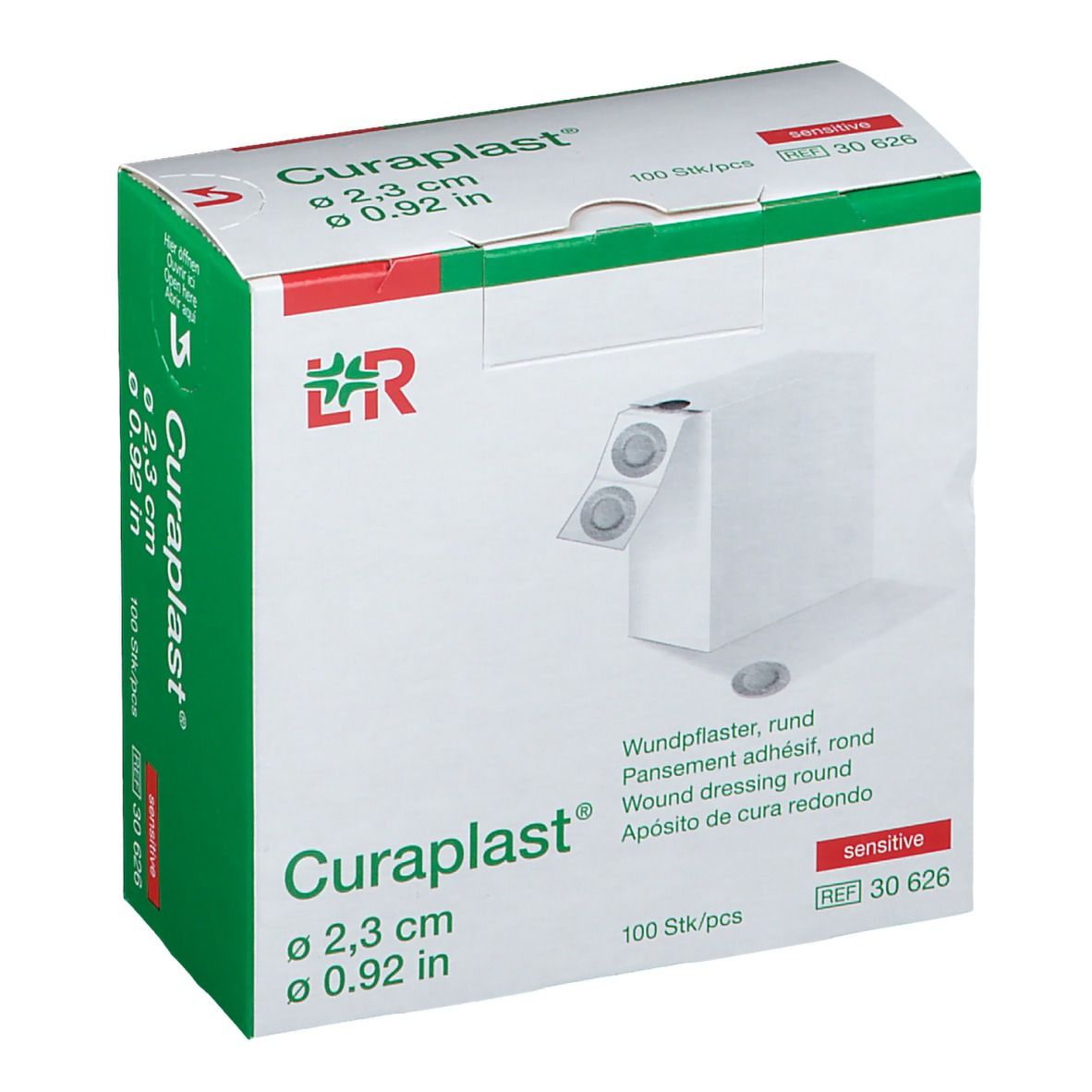 Curaplast Strips sensitiv rund 23 mm 100 St Pflaster