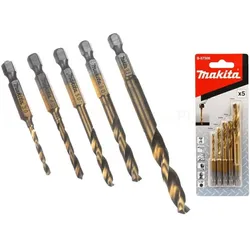 Makita, Bohrereinsatz, Zestaw wierteł do metalu 5szt. (B-57308)