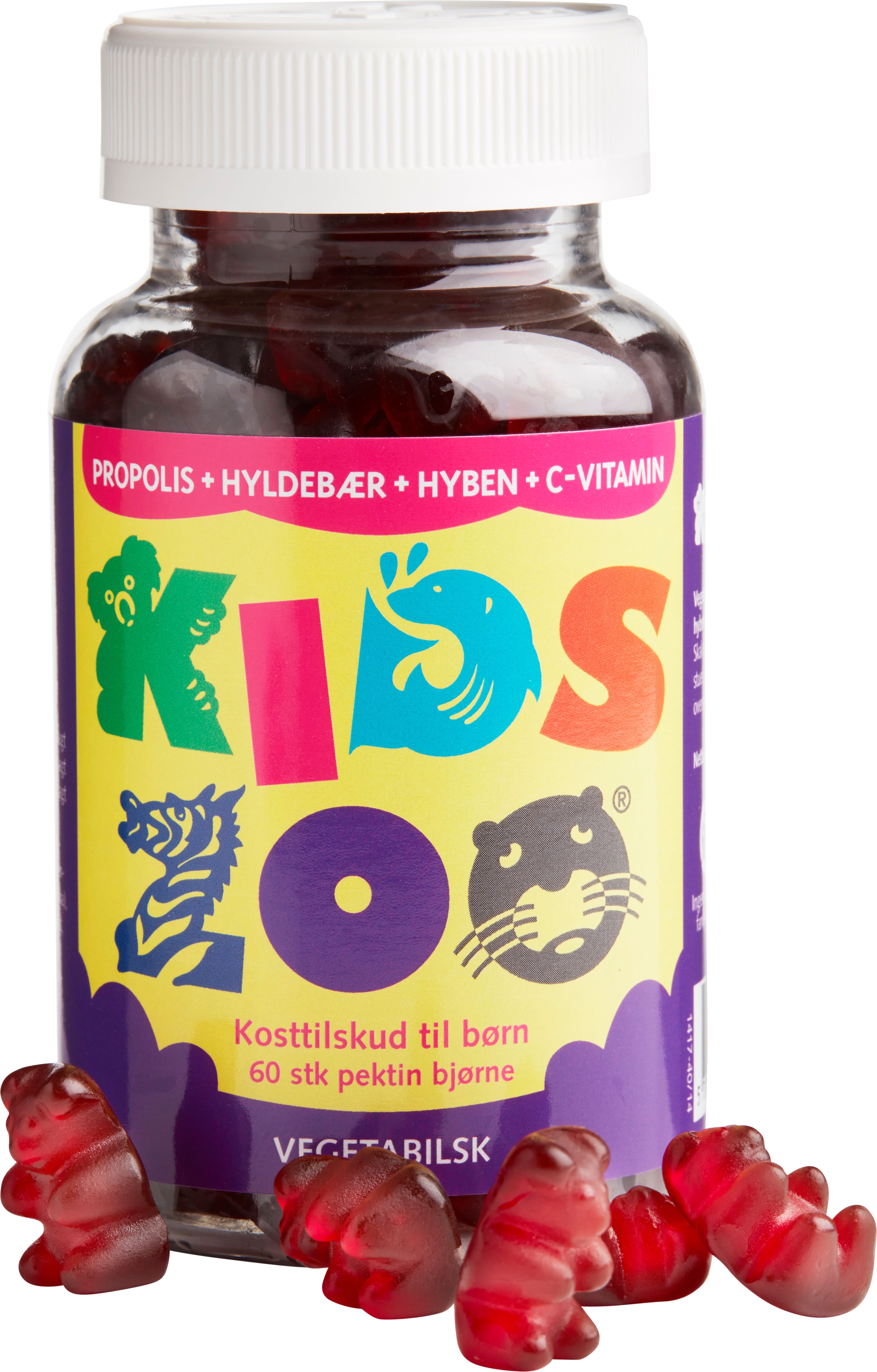 Kids Zoo Vegetabilsk Propolis Kosttilskud 60 stk