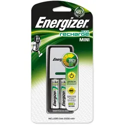 Energizer Ladegerät Mini Charger inkl. 2 Power Plus Mignon 1,2 V für AA oder AAA...