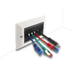DELOCK Kabelmanagement Abdeckblende 146 x 86 mm