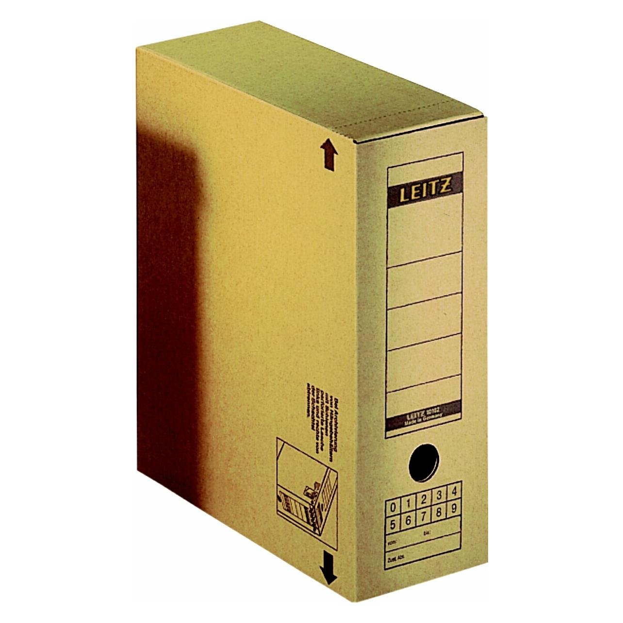 Leitz Archiv-Schachtel mit Verschlussklappe 6086 (A4) (60860000)