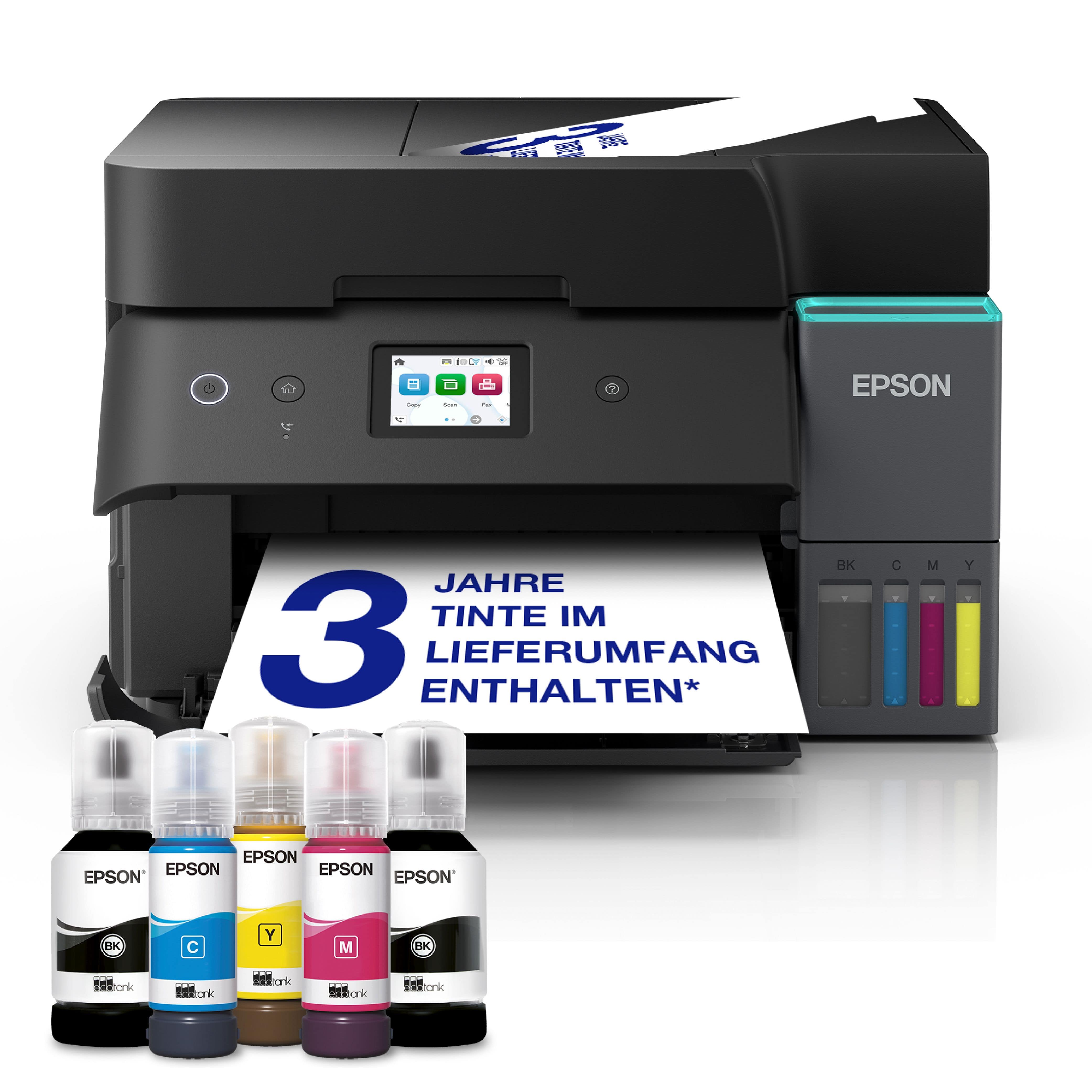 Epson EcoTank ET-4951 All in One A4 Tintenstrahl Drucker 4800 x 1200 DPI jetzt bis zu 150¤ Cashback sichern!* C11CL40408
