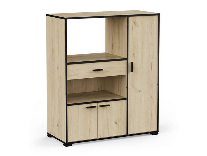 habeig Küchenbuffet Küchenschrank Schrank Küchenregal Küchenmöbel Singleküche Küche