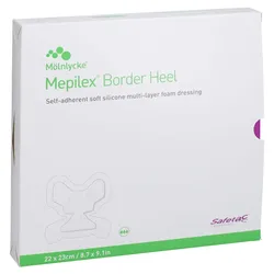 Mepilex Border Heel Fersenverb.haft.22x2 10 St