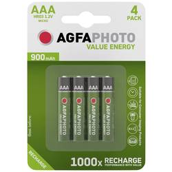 AgfaPhoto HR03 Micro (AAA)-Akku NiMH 900 mAh 1.2 V 4 St. 802756