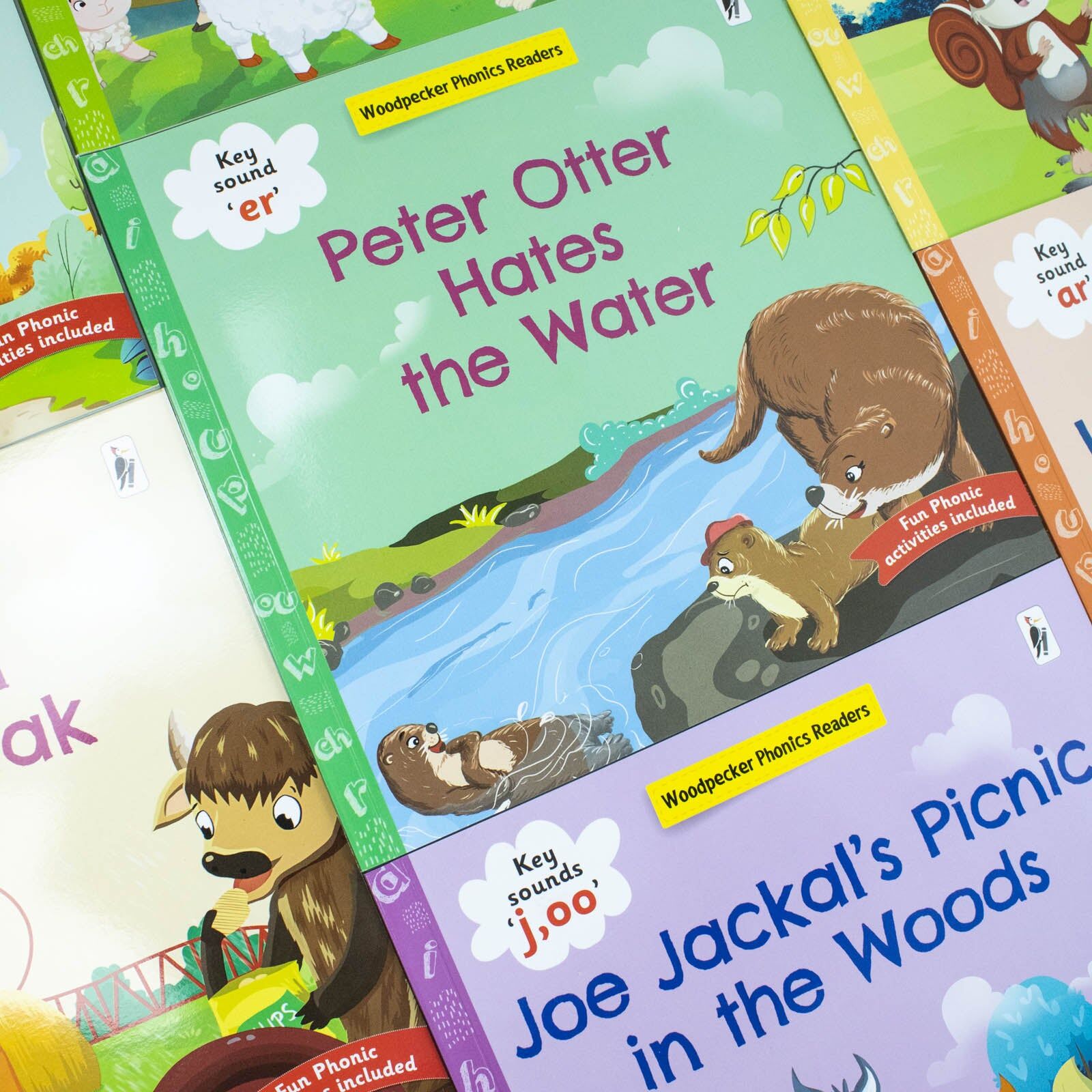 Woodpecker Books ltd My Third Phonic Sounds 12 Books Collection Box Set with Fun Activities – Level 3 Early Learning & Phonics Reading Collection for Kids