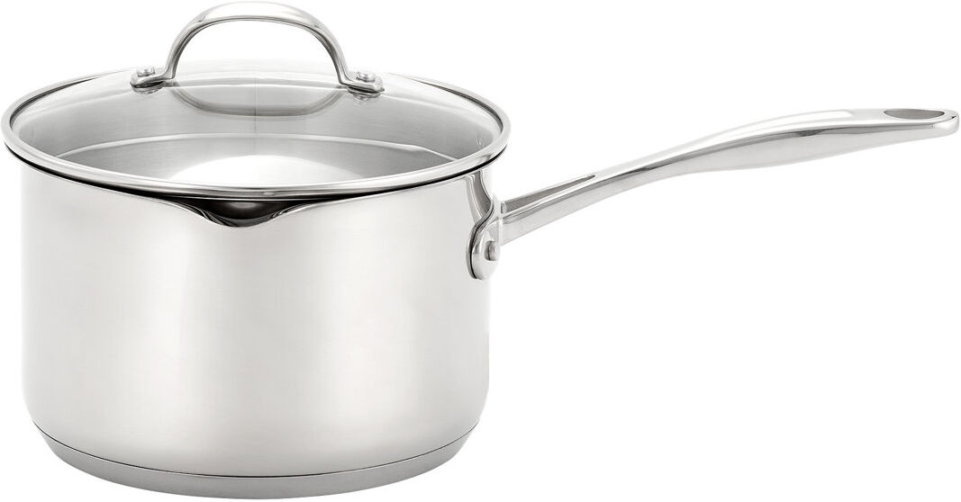 Stellar 7000 18/10 Stainless Steel Saucepan with Glass Draining Lid 2.3L