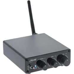 InLine Bluetooth-Audioempfänger (Empfänger), Bluetooth Audio Adapter, Schwarz
