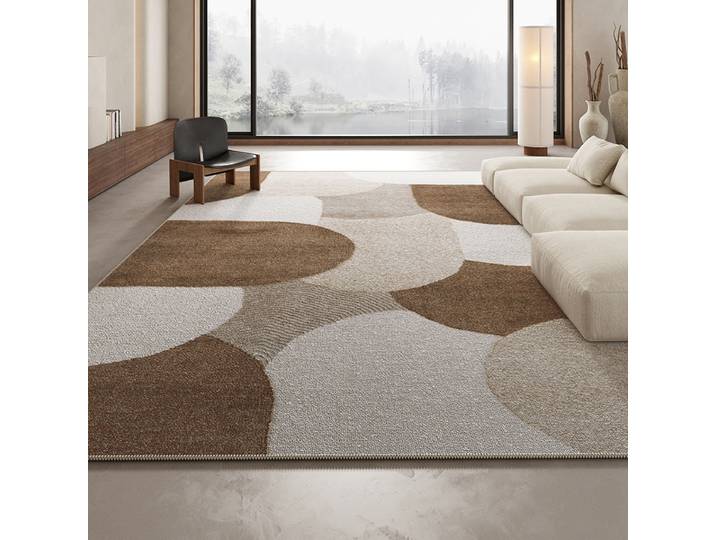 VIKAMA luxe Simple géométrique boucle-pile tapis salon chambre canapé Table basse antidérapant grand tapis de sol décoration de la maison