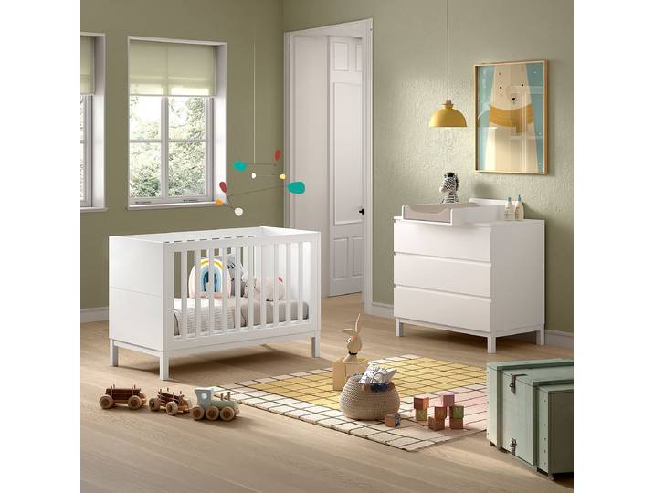 home24 Babykamerset 3-delig 60 x 120 cm wit