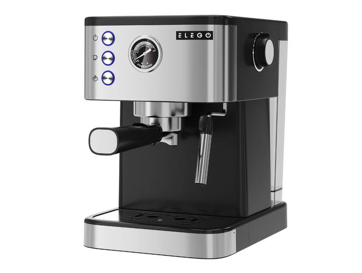 Siebträgermaschine BARISTA Edelstahl 20 bar