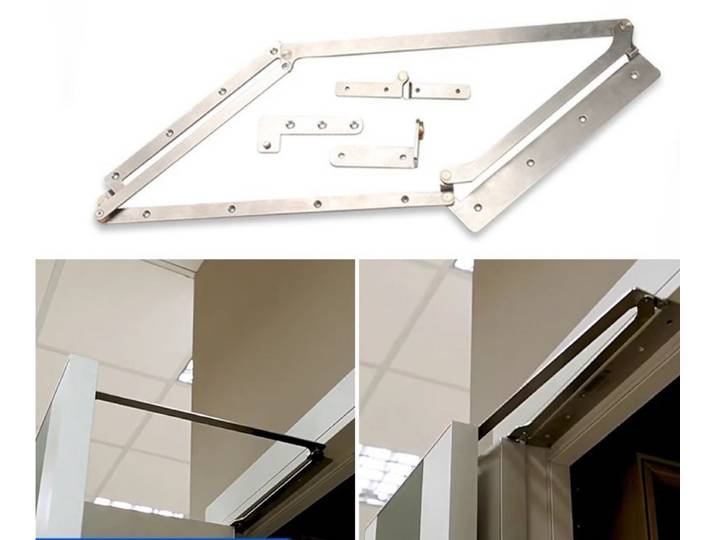 Charnière de porte pliante de 600/700/800/900/1000 mm de large, charnière en acier inoxydable, quincaillerie pour porte pliante à 180 degrés