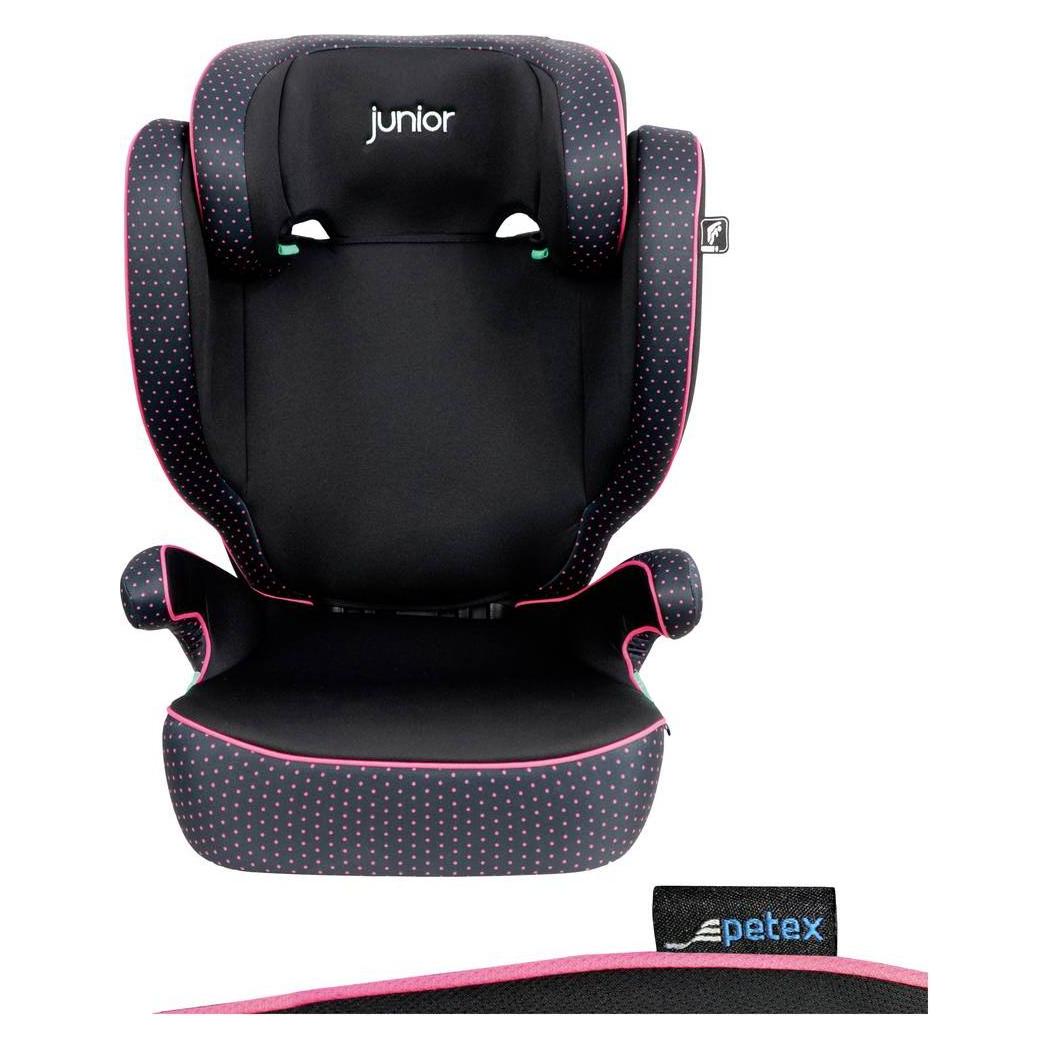 Petex Basic Plus 1602 pink HDPE nach ECE R129 Kindersitz Pink (Kindersitz, Kindersitzerhöhung, ECE R129/i-Size Norm) (44445222)