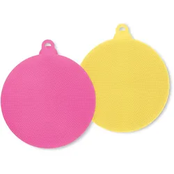 Tchibo - 2 Silikon-Abwaschpads - gelb