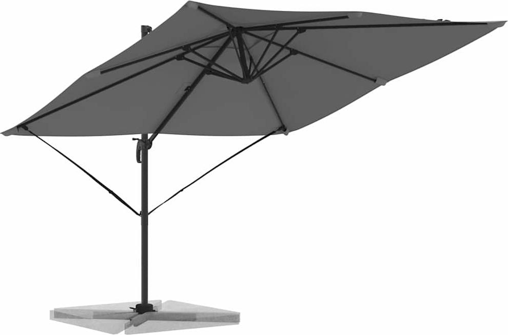 Roma Parasol Anthrazit 286 x 284 x 265 cm