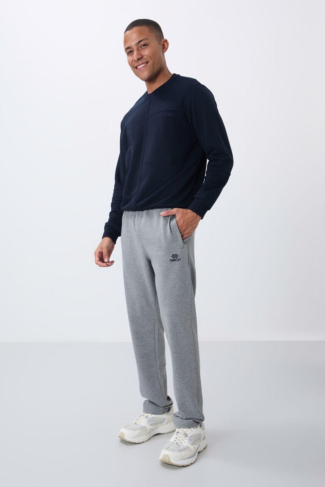 Herren Slim-Fit Gerade-Schnitt Sweatpants