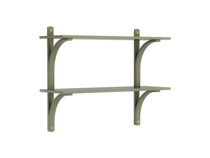 Swedese Levi Regal Moosgrün, Messing, 2‑teilig, 90 cm