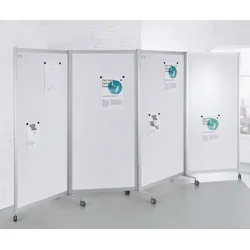 Mobile Whiteboard Raumteiler 370 cm faltbar JT-M10040MWB