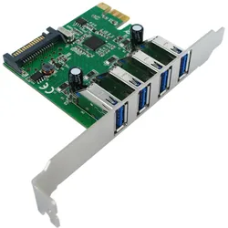 Value PCI-Express-Karte, USB 3.2 Gen 1, 4 Ports, Kontrollerkarte